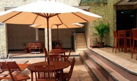 Área externa do hotel